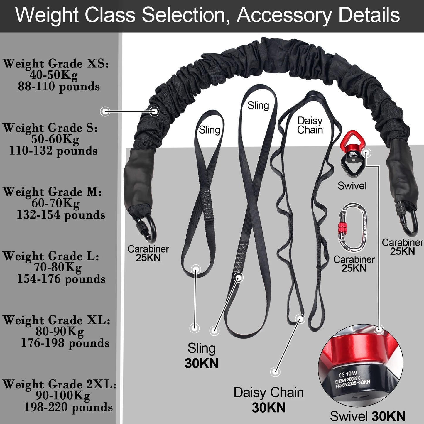 Heavy Bungee Fitness Equipment Set Cord and Harness Upgraded For Home Gym Yoga Rope Gravity Bungee Training Pro Tool Studio