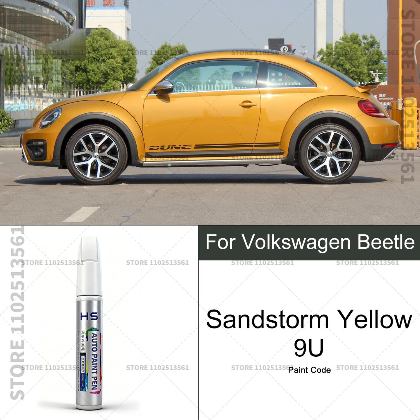 For Volkswagen Beetle Car Paint Repair Pen Touch Up Scratch Remover DIY Auto Accessories White Blue LZ5W Yellow 9U Black C9X