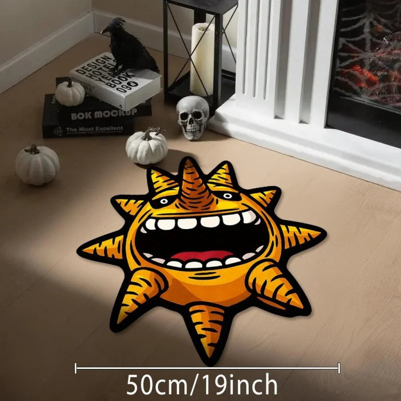 VIKAMA Anime Style Creative Sun Carpet Unique Home Accessories Festival Gifts Creative Living Room Bedroom Decoration Carpet