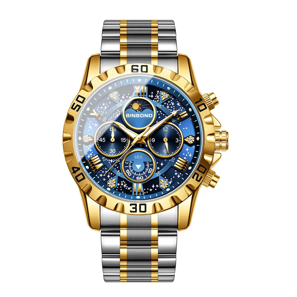 2026 Men Watch Light Luxury Business Steel Belt