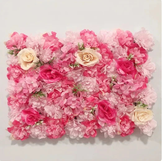 60X40cm Silk Rose Flower Wall Artificial Flowers DIY Wedding Wall Decor Photography Backdrops Hair Salon Background