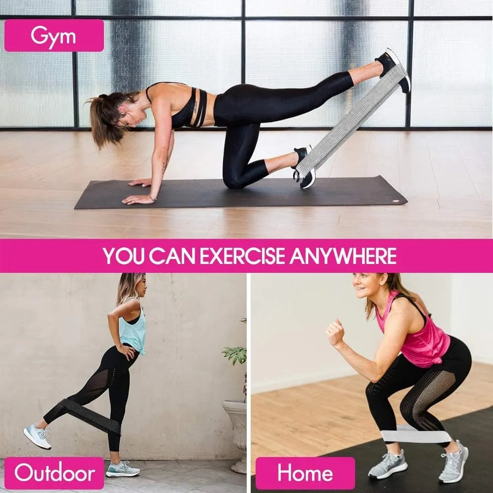 Resistance Bands, Fabric Workout Bands for Women & Men, Cloth Booty Resistance Loop Bands, Thick Squat Bands for Butt/Legs/Thigh