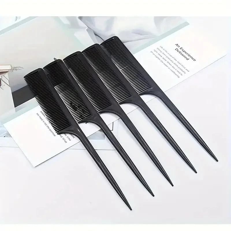 5/10/20pcs Rat Tail Comb Set, Heat Resistant Anti-Static Hair Styling Combs for Salon, Professional Hairdressing Tools