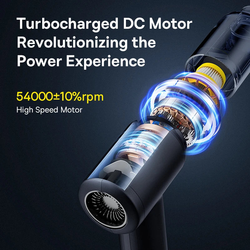 Baseus Car Vacuum Cleaner Wireless Air Dust Blower Gun for Car Powerful Portable Car Cleaning Appliance Cordless Vehicle Cleaner