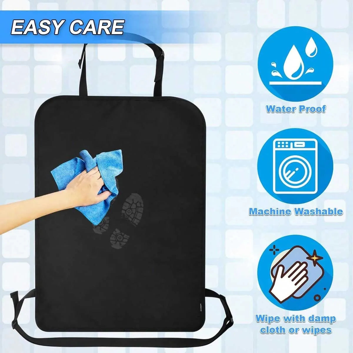Car seatback protector against wear, dirt, easy to clean, car seat protection | Car protective gear, rear seat cover