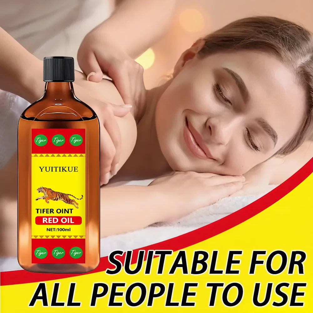 YUITIKUE Tifer Oint Red Oil - Joint & Body Care for Ankles/Elbows/Backs/Knees - Suitable for All People - 100ML