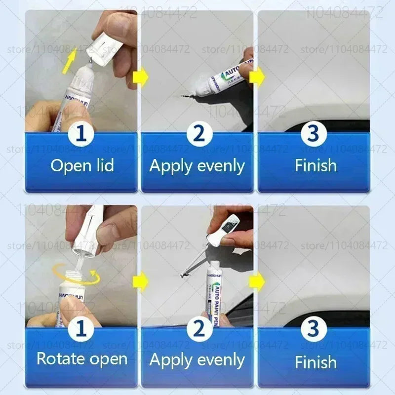 Car Paint Repair Pen For 1979-2025 Volkswagen Jetta Paint Scratch Repair Accessories 4PCS White LC9A White L0K1 Red LC3J Blue