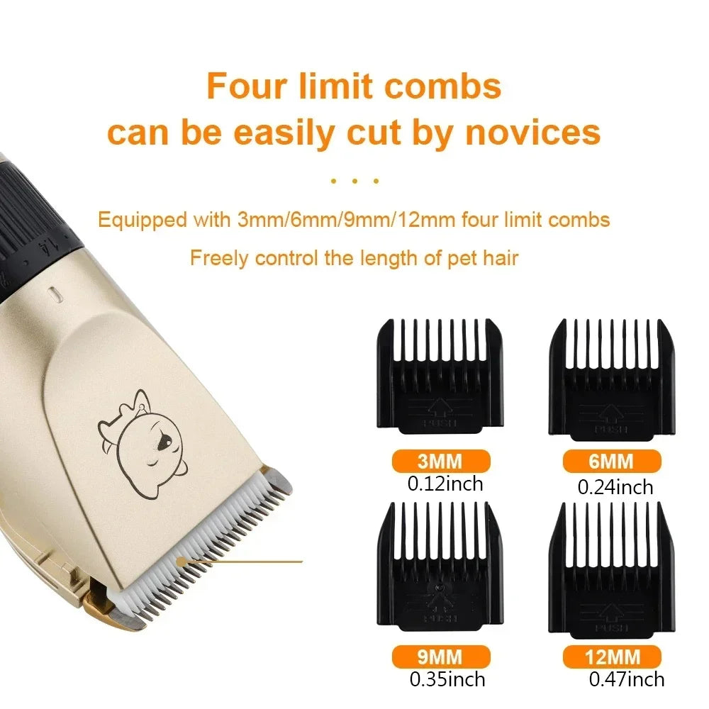 2026 New Dog Professional Hair Clipper Electrical Grooming Trimmer for Pets USB Rechargeable Cat Shaver Animals Haircut Machine