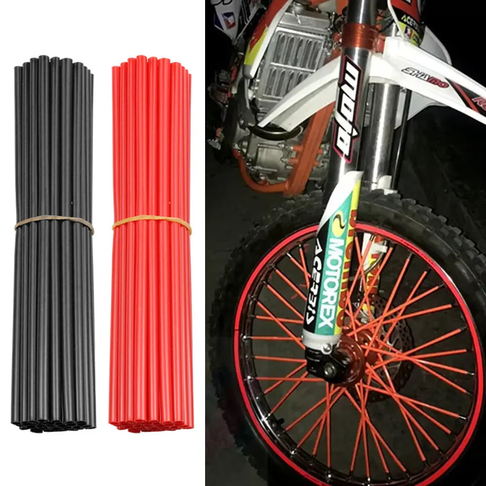 36 Pcs Motocross Accessories Wheel Spoked Protector Motorcycle Tuning For KTM Honda Yamaha Suzuki 17CM Universal Cool Dirt Bike