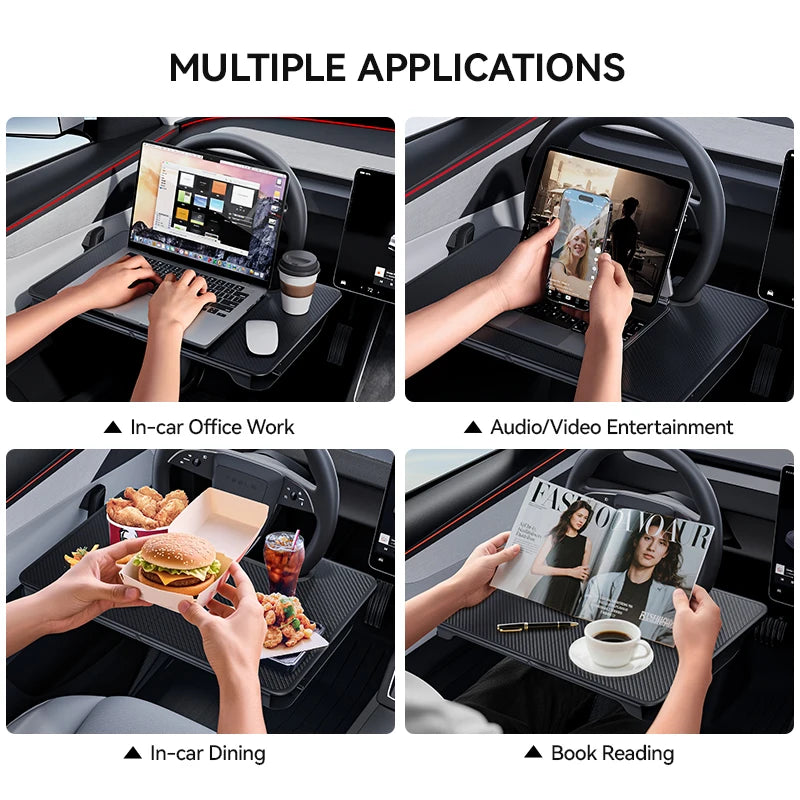 YZ for Tesla Table Model Y YL 3 Highland Juniper Portable Folding Table Steering Wheel Pliante Office Work Eating Camper accessy