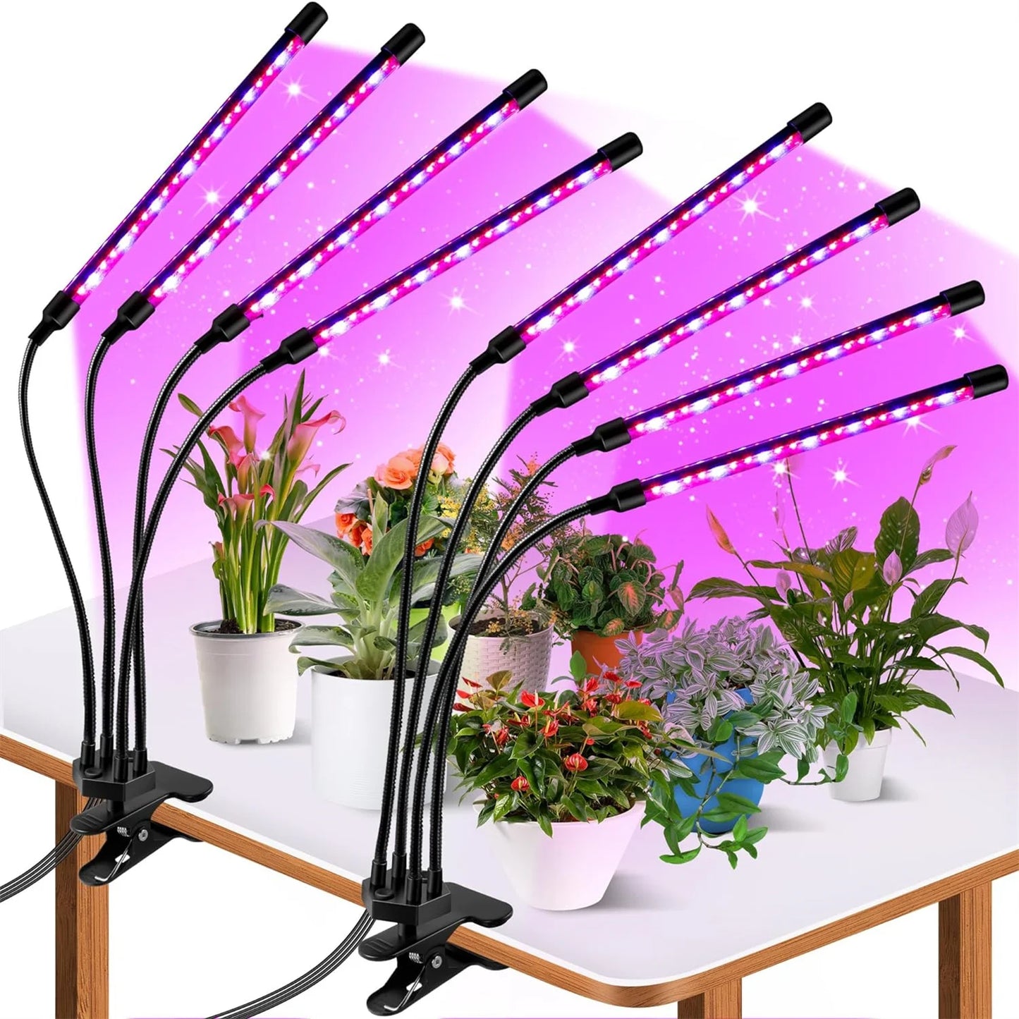 LED USB Grow Light Plants 5V Full Spectrum Light Home Flower Seedling Clip Phyto Lamp Dimmable Timing Control 3/9/12Hours