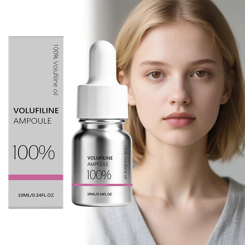 100% Volufiline Ampoule Serum 10ml Plumping Firming Moisturizing Serum Deeply Hydrates Improves Fine Lines Refreshes Non-sticky