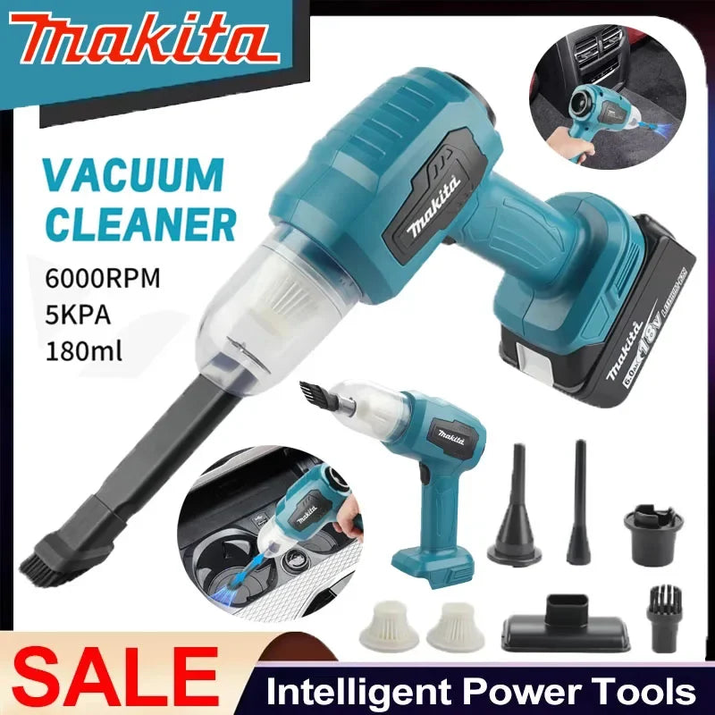 Makita Vacuum Cordless Mini Car Cleaner Multifunction Dust Collect Handheld Rechargeable Power Tools 18V Battery