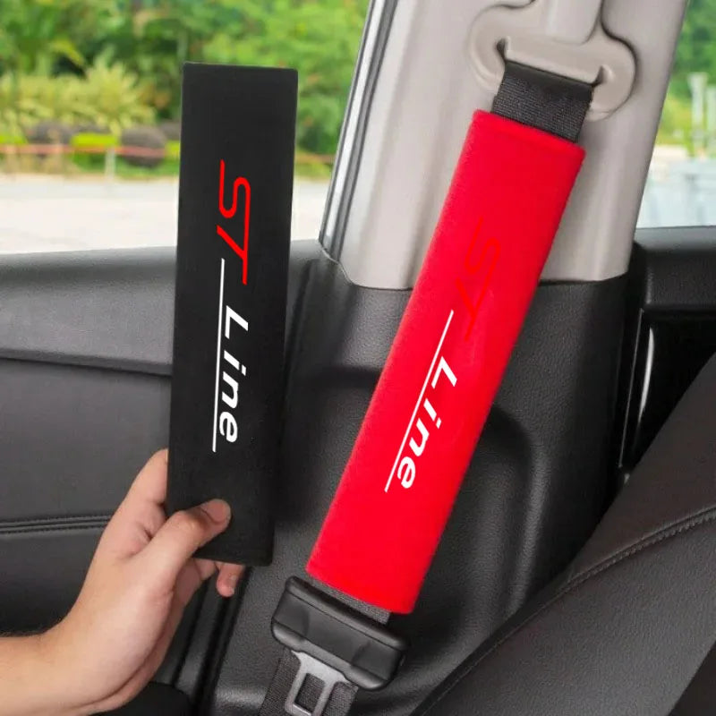 For ST LINE  Mk2 Mk3 Mk4 2 3 4 ST  Car Headrest Neck Support Seat Soft Neck Pillow Auto Accessories