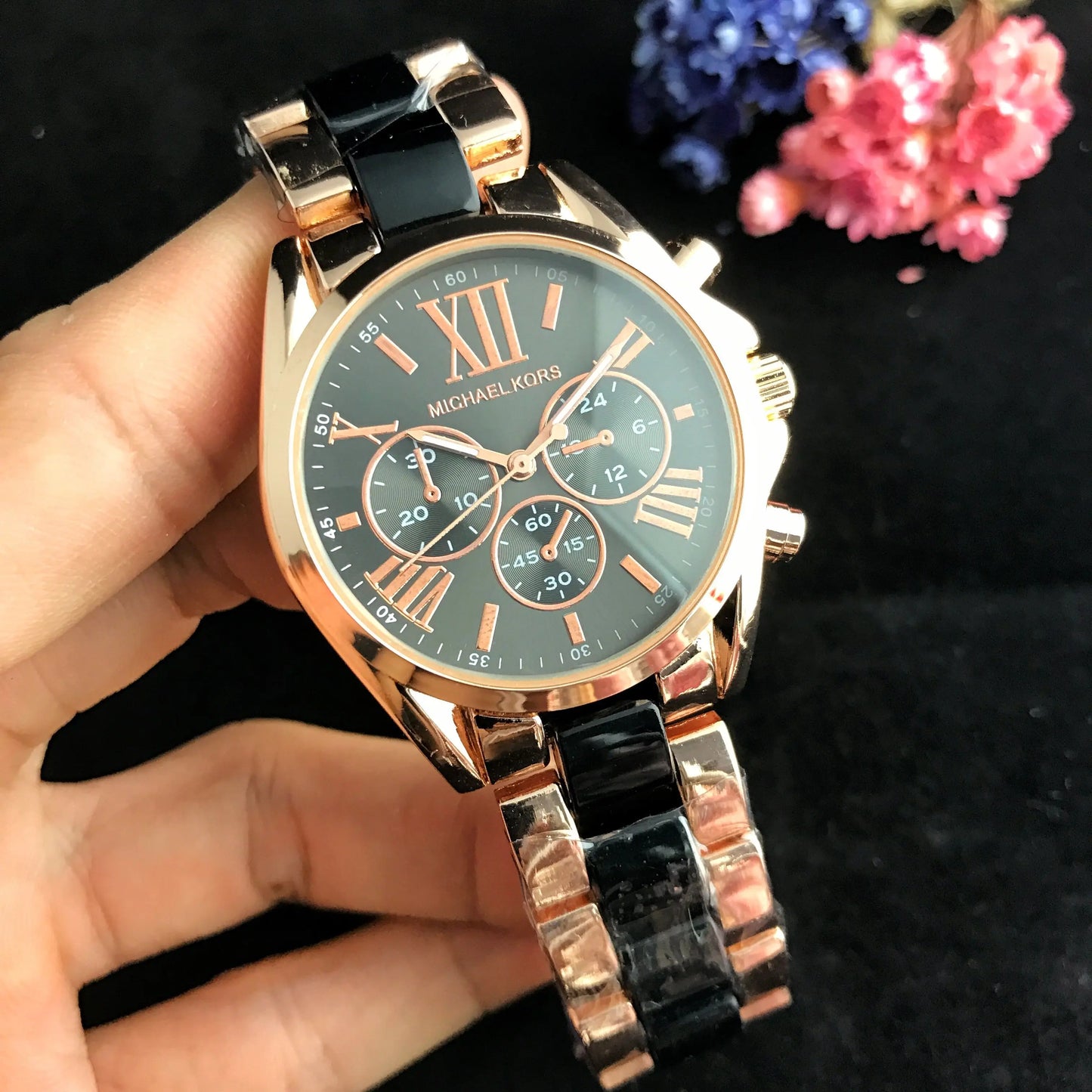 Michael Kors Ladies Fashion Watch Business Style Alloy Quartz Watch Luxury Design Multifunctional Chronograph Elegant Gift Women