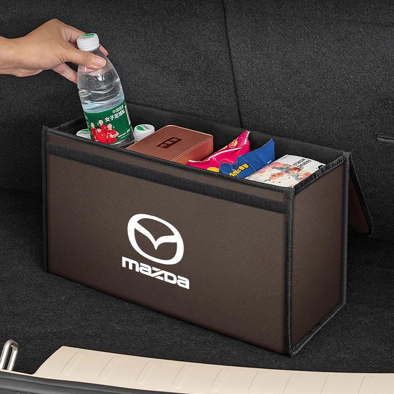 Car Trunk Storage Box Organizer For Mazda 2 3 5 6 CX-60 CX-90 CX-70 CX-7 Foldable Stowing Tidying Bag Container Bag Accessories