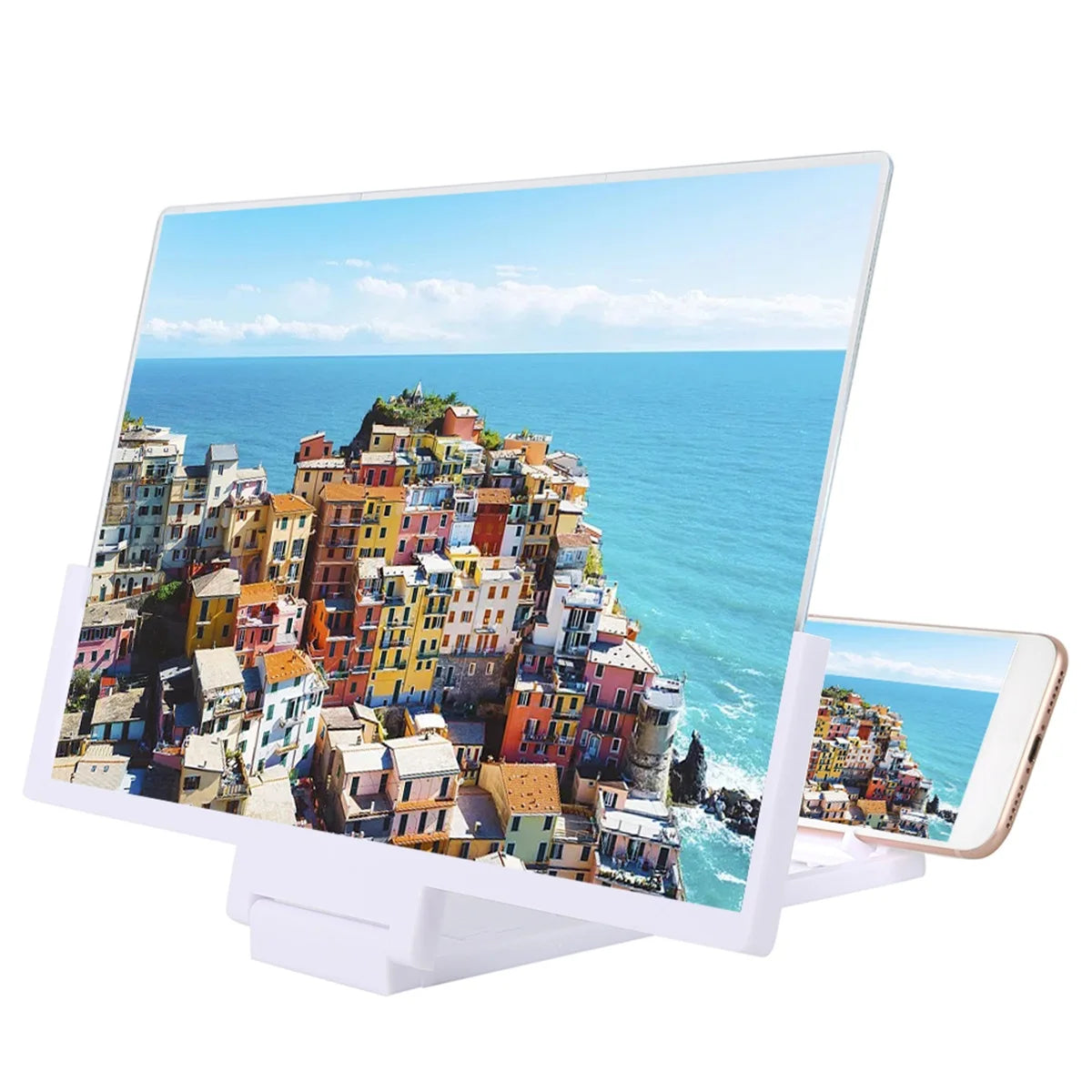 14 Inch Mobile Phone Screen Amplifier 3D Magnifying Glass Stand Magnifier HD Video Amplifier Phone Stand Enlarged Screen Bracket