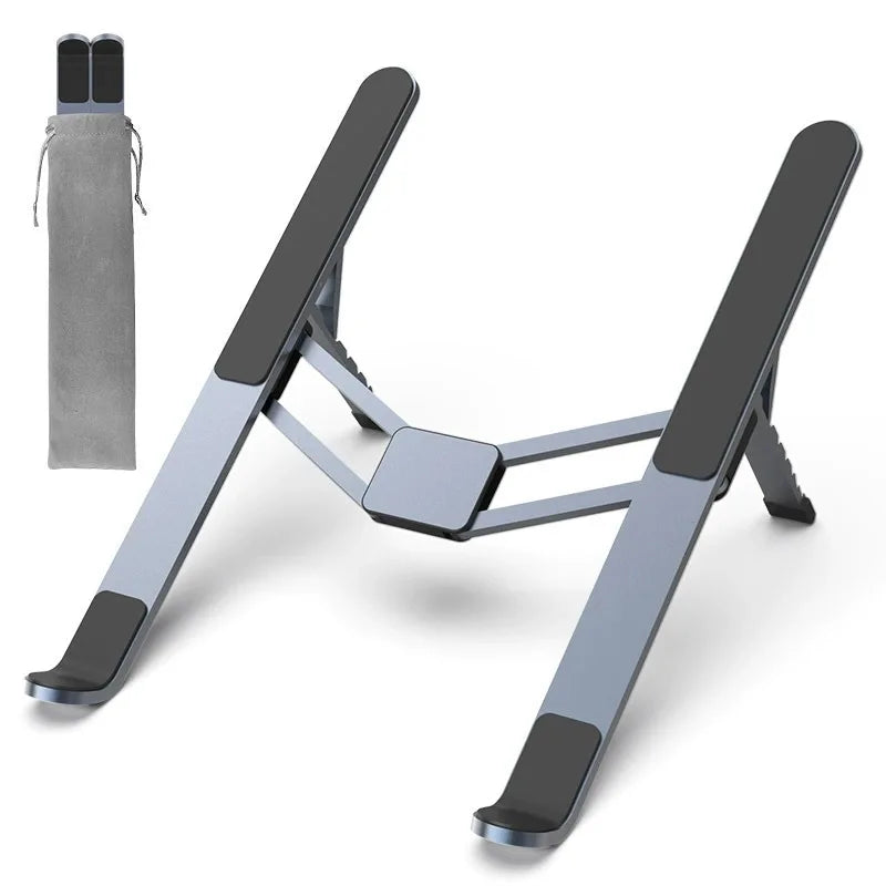 New Laptop Stand With USBHUB Height-Adjustable Cooling Expansion Dock, Foldable Aluminum Alloy