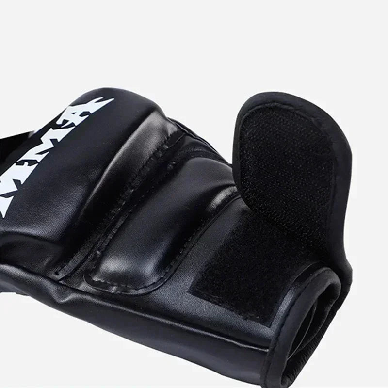 Professional Boxing Training Fitness Gloves Half Finger Leather Cushion for Adult Sanda Boxing UFC Training Sandbag Knuckles