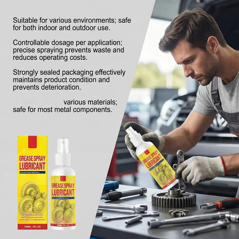 Grease Spray Lubricant Rust And Corrosion Protection Lubricant With Precise Spray For Metal Gears Bolts Mechanical Components
