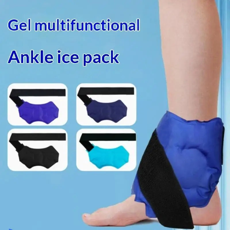 New Knee Ankle Ice Pack Wrap Ice Pack Reusable Hot Cold Compress 360 Degree Cooling Foot Knee Brace Care Tool