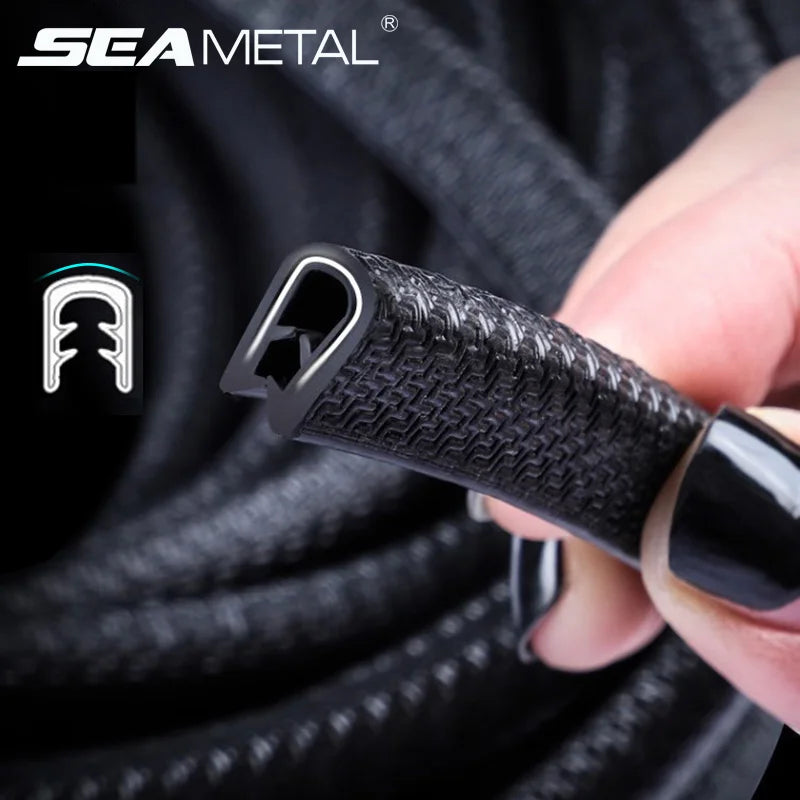 SEAMETAL Universal Car Door Edge Anti Scratch Protector 10M Sealing Strip Guard Trim Auto Door Protector Car-styling Accessories