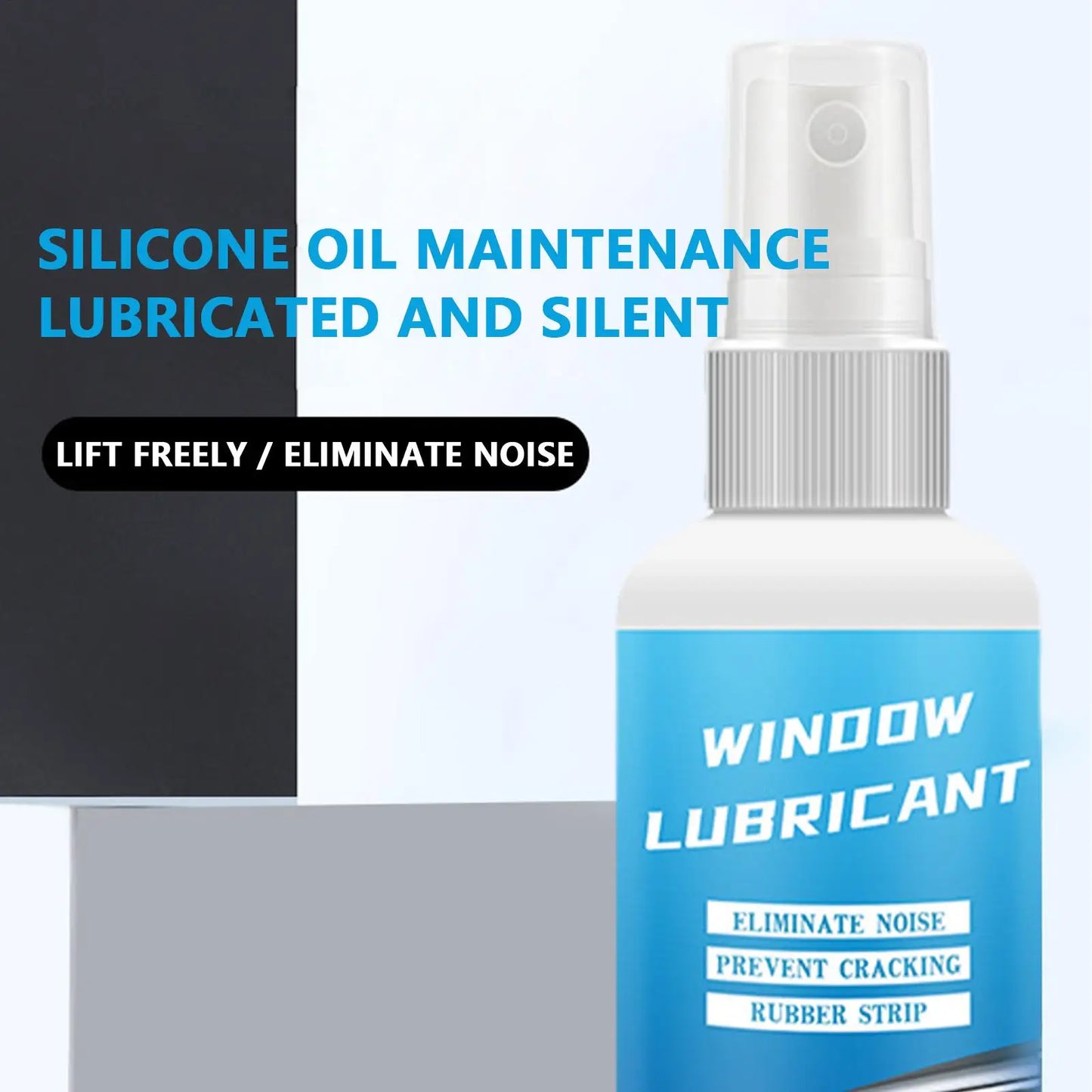 100ml Silicone Spray Lubricant Multi Surface Rubber Care Lubrication For Window Door Seals Car Maintenance Eliminates Noise