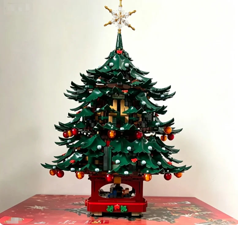 2026 Fresh Launch 3171PCS Christmas Tree Building Bricks DIY Model  Household Decor Xmas Birthday Presents Christmas Toys gifts