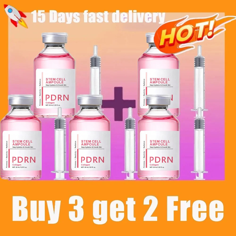 Stem Cell Serum PDRN Ampoule Collagen Moisturizing Anti-Aging Essence Reduce Fine Lines Wrinkle Tighten Brighten Face Skin 1PCS