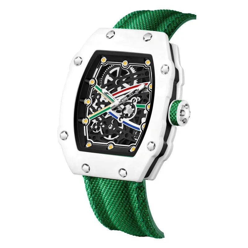 New Ultra Slim Barrel Shaped Best Selling Fashionable Men's Quartz Watch Men's Brand Luxury Quartz Fake Mechanical