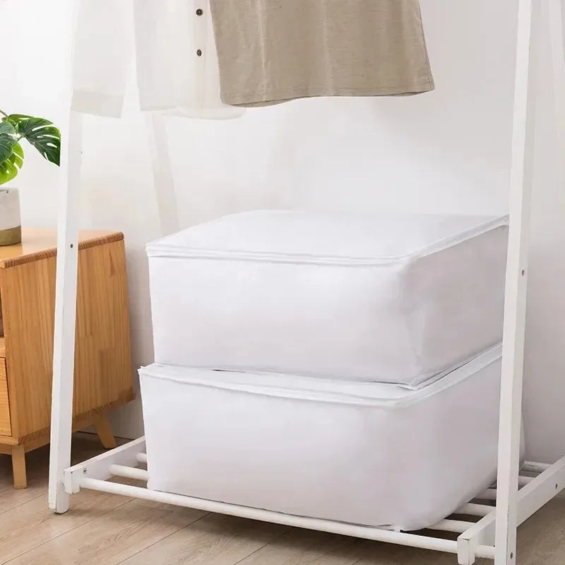 1-2Pcs Underbed Storage Bag Foldable Large Capacity Waterproof Dustproof Clothes Quilt Blanket Wardrobe Closet Organizer