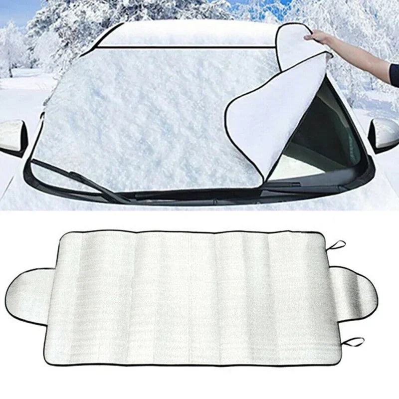 New 150cm X 70cm Universal Car Front Windshield Cover Auto Sunshade Snow Ice Protection Cover Winter Summer Windshield Shield