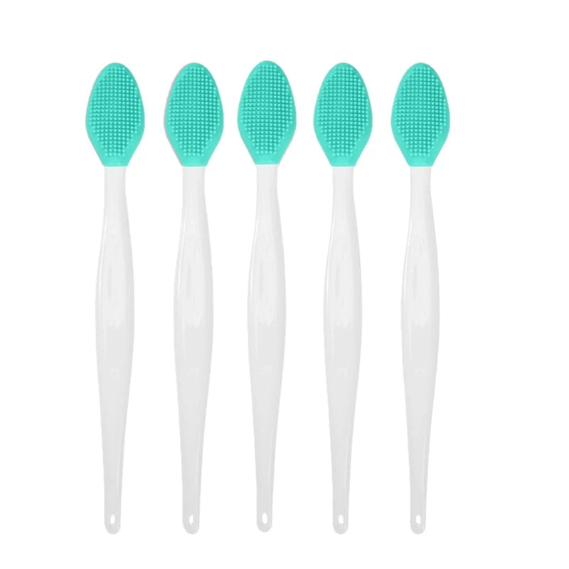 1/5/10Pcs Silicone Nose Cleansing Brush Exfoliating Massage Tools Facial Blackhead Removal Brushes Face Pore Deep Cleaning Wands
