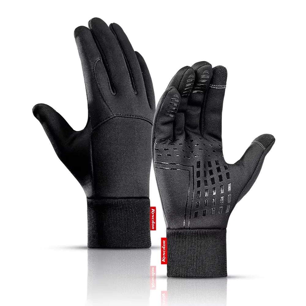 Hot Sale Winter Outdoor Sports Running Glove Warm Touch Screen Gym Fitness Full Finger Gloves For Men Women Sports Gloves