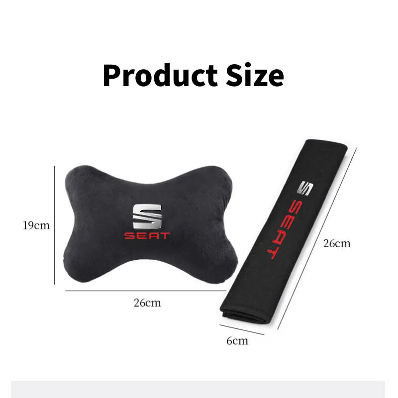 Car Headrest Lumbar Rest Cushion Neck Support Neck Pillow for Seat Leon IBIZA Arona Arosa Ateca Cordobe Exeo Mii Tarraco Leon