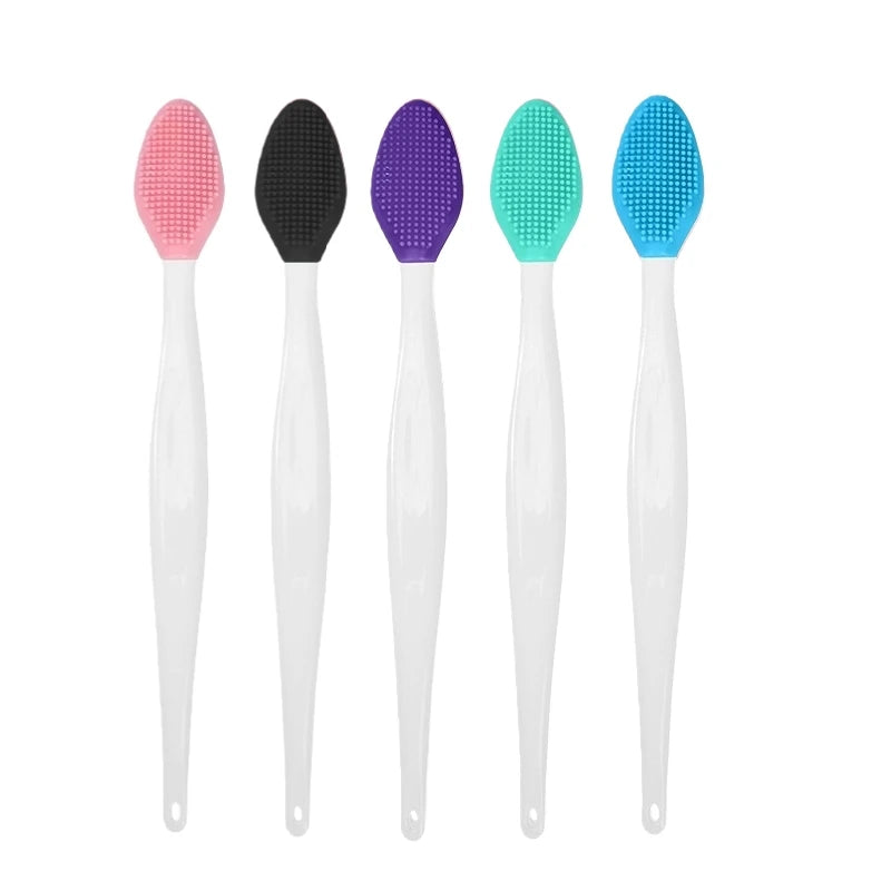 1/5/10Pcs Silicone Nose Cleansing Brush Exfoliating Massage Tools Facial Blackhead Removal Brushes Face Pore Deep Cleaning Wands