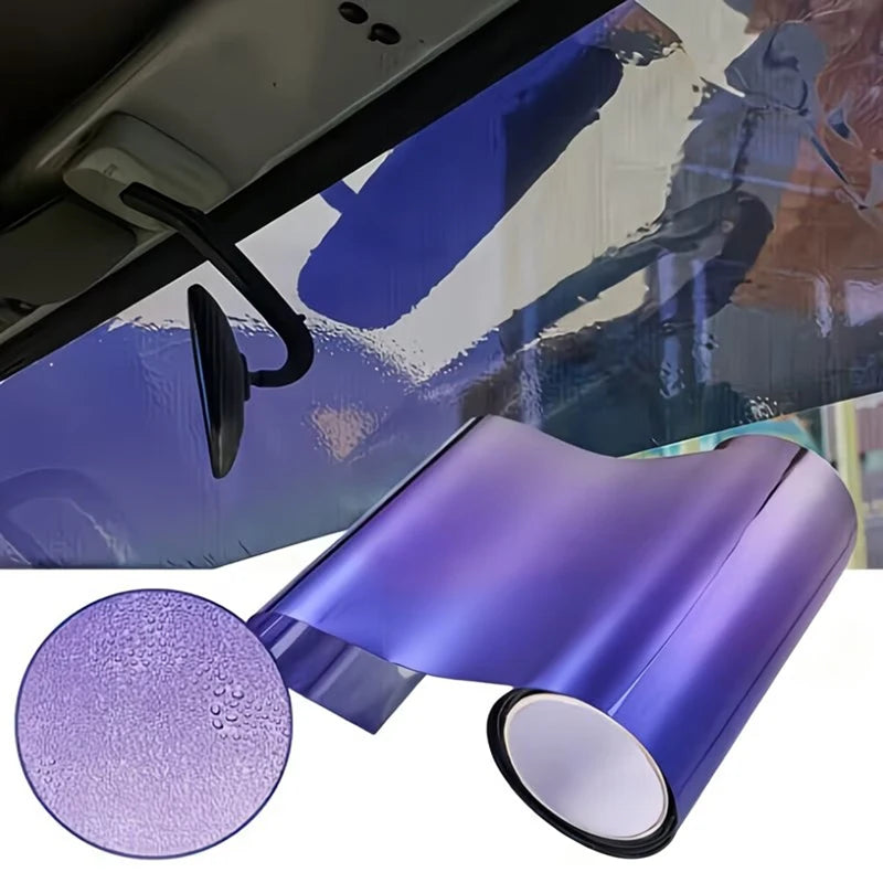 Car Sun Visor Strip Tint Film Front Windshield Shade Car Window Sun Visor Strip Heat Insulation Tint Film Anti-UV Sun Strip