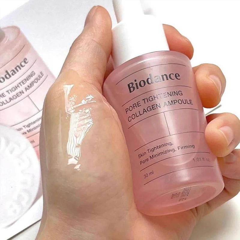 New Biodance 30ml Pore Tightening Glass Collagen Essence Hydrate Moisturizing Compact Improve Pores Whitening Repair Skin Care