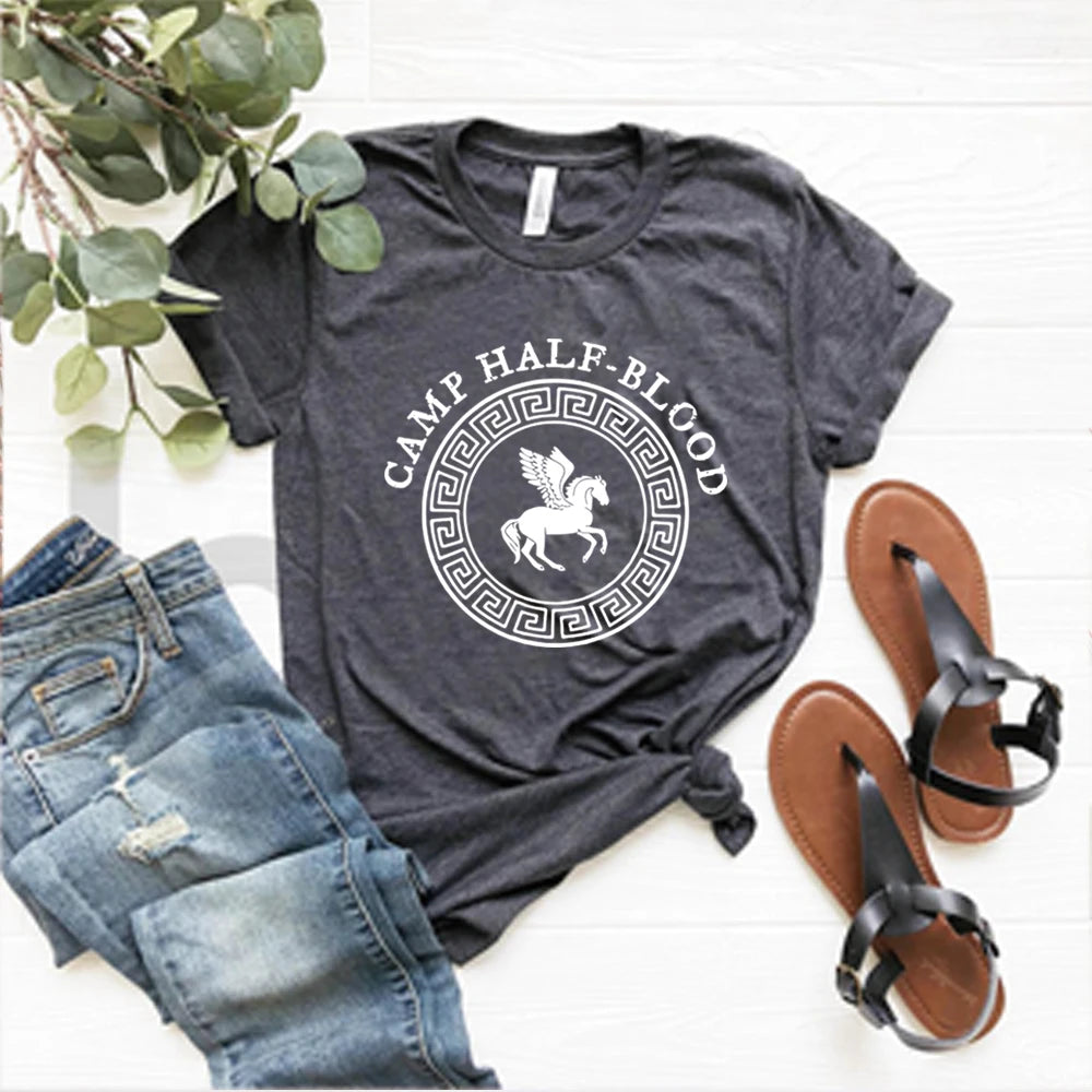 Camp Jupiter T-Shirt Camp Half-Blood Shirt Percy Jackson Shirtsc Unisex Graphic T Shirts Gothic Short Sleeves Tops Harajuku Top