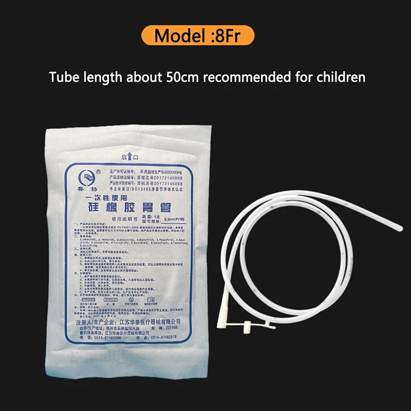 Silicone Rubber Gastric Tube Nasal Feeding Tube Household Patients Liquid Food Feeding Tube Through Nose Disposable