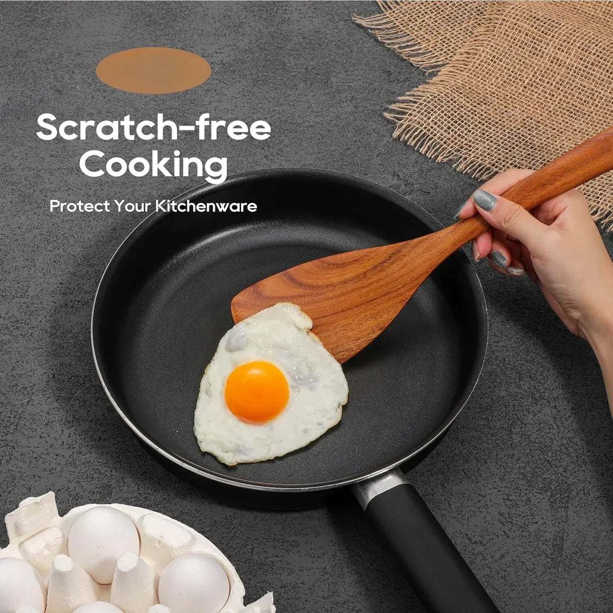 Teak Wooden Utensils Set