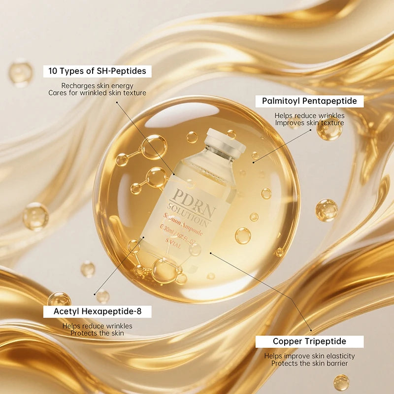 PDRN Salmon DNA Serum Ampoule Advanced Skincare Deep Repair Renew Brighten Tone Strengthen Barrier Firming Face Essence Korean