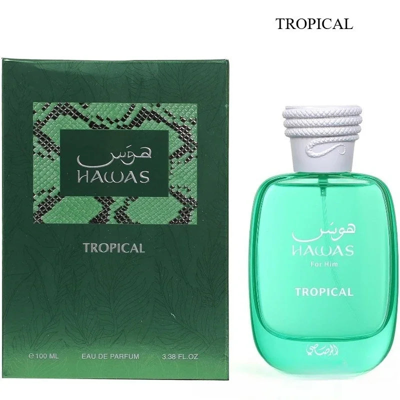 Hawas 100ml Unisex Eau De Parfum Long Lasting Fresh Woody Aquatic Fruity Aromatic Fragrance Elegant Modern Smooth Luxury Scent