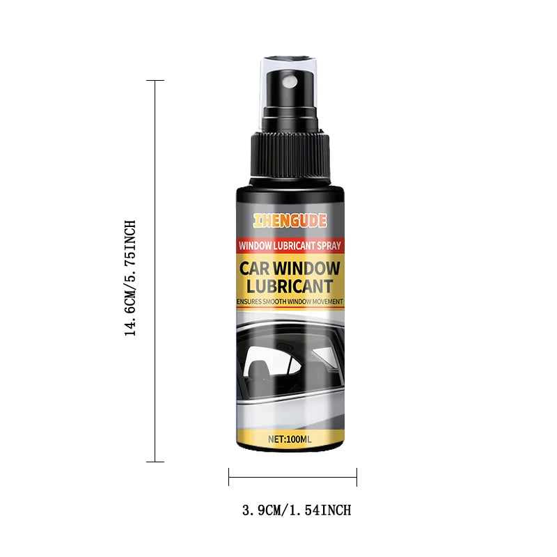 Car Window Lubricating Spray, Efficient Use, Reduces Sunroof Noise, Smooths Glass Tracks Suitable for Oiling and Maintenance