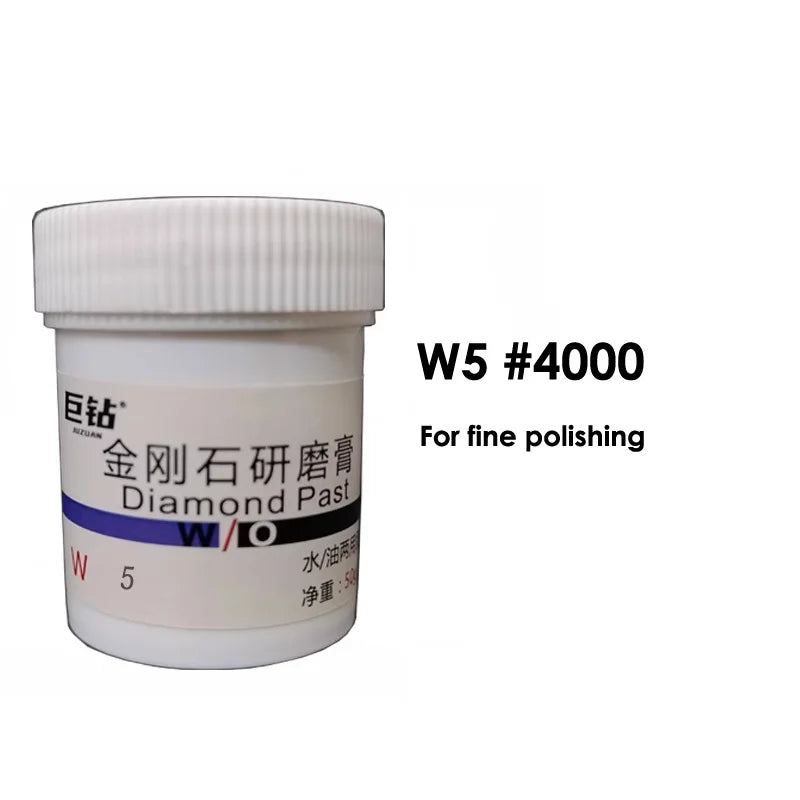 50g W0.18-60 Diamond Paste Compound Mold Die Mirror Polishing Lapping Syringes Micron Glass Jade Jewelry Metal Buffing Grinding