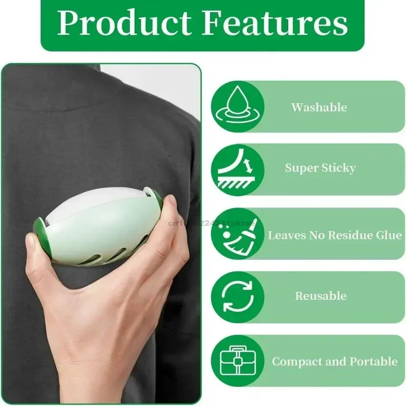 Reusable Pet Hair Remover Roller Washable Fur Remover for Clothes Lint Cleaner for Cats Dogs Portable Animal Hair Removal Tool