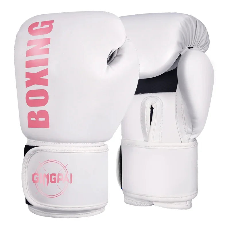 1 pair Boxing Gloves Professional Adult Sanda Muay Thai Fighting Gloves Men and Women Training Sandbag Free Fight MMA Boxed