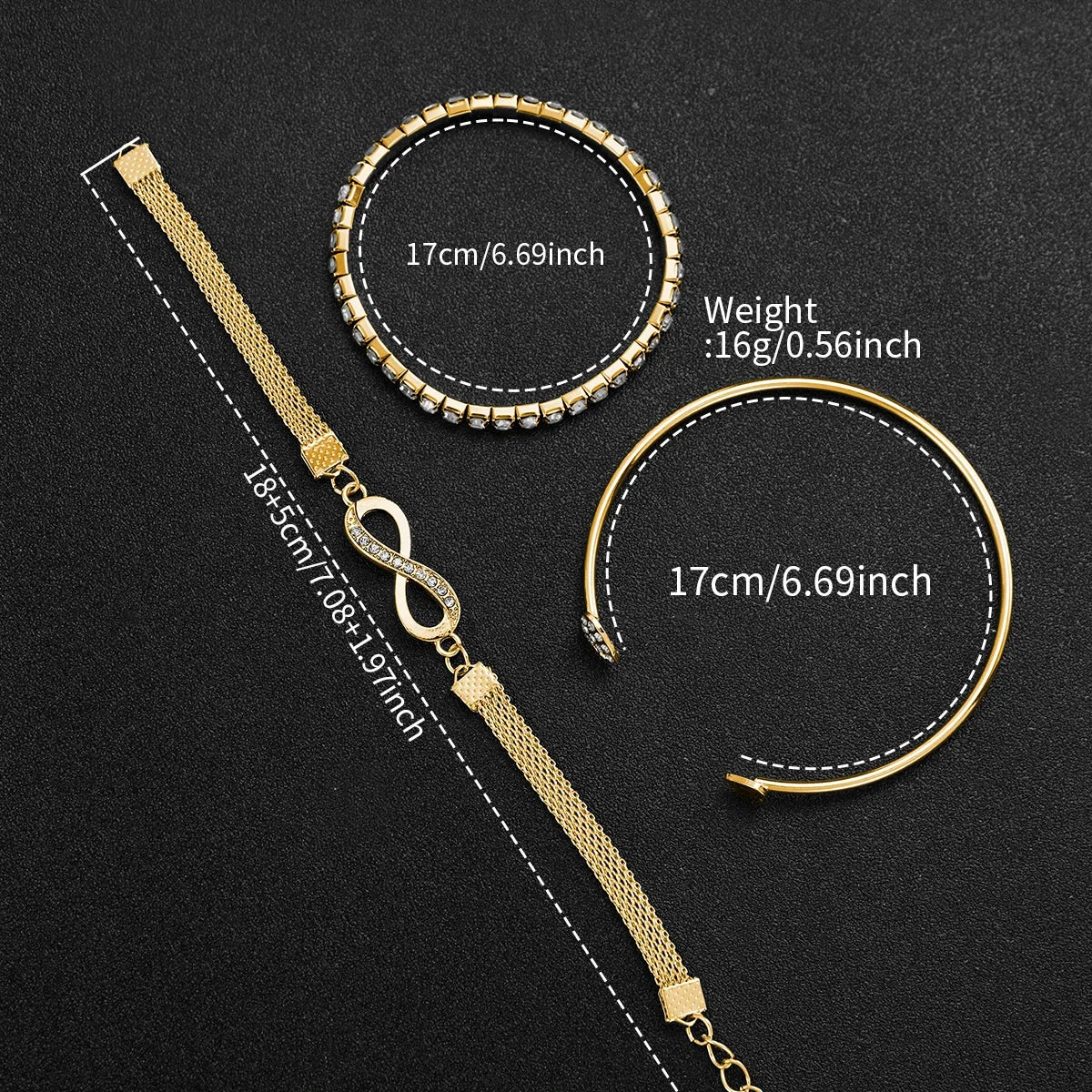 4PCS Elegant Women Watches Bracelets Set Ladies Luxury Analog Quartz Wristwatch Accessories Gift Relogio Feminino（Without Box）
