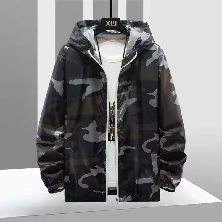 Men Women Running Sportswear Beach Hooded Clothes Couple Jackets Camouflage Transparent Sunscreen Coat  Camo High Quality Clothe