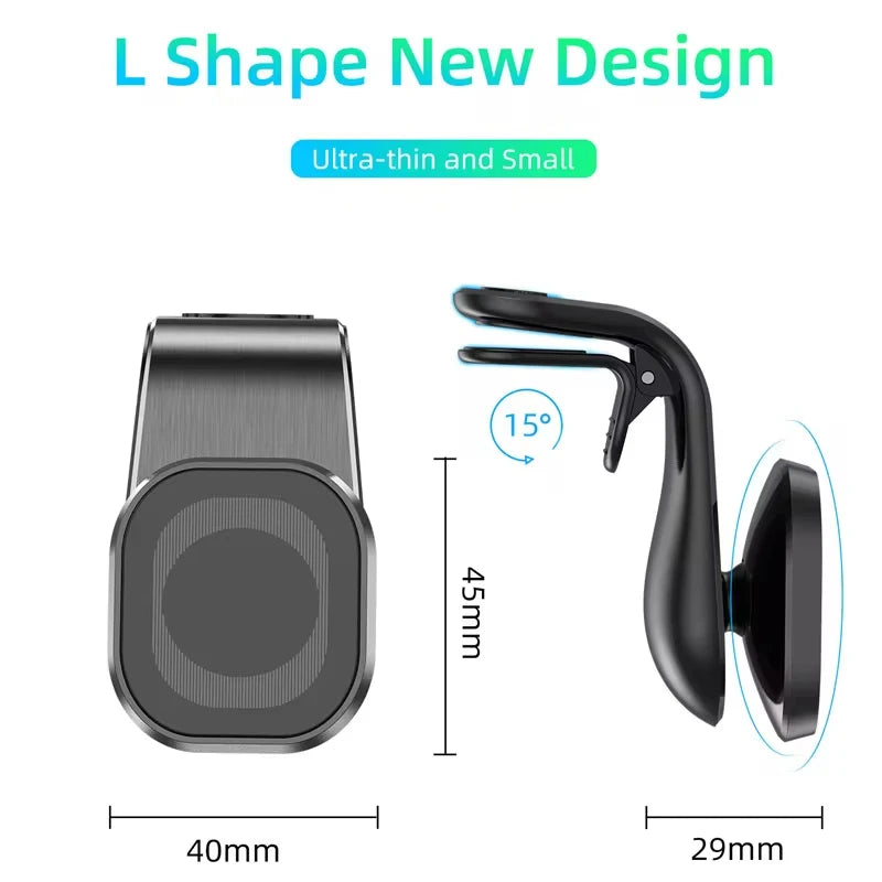 Magnetic Car Phone Holder Stand Air Vent 360° Rotation Car Mount GPS Smartphone Mobile Support Bracket for Any Model Phone
